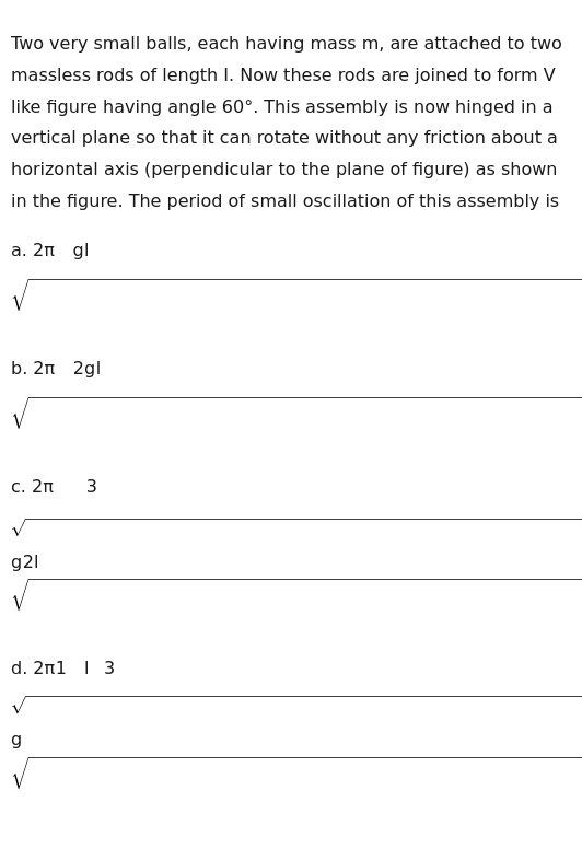 Visual representation for Physics