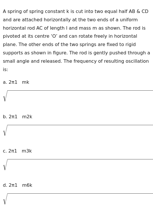 Visual representation for physics