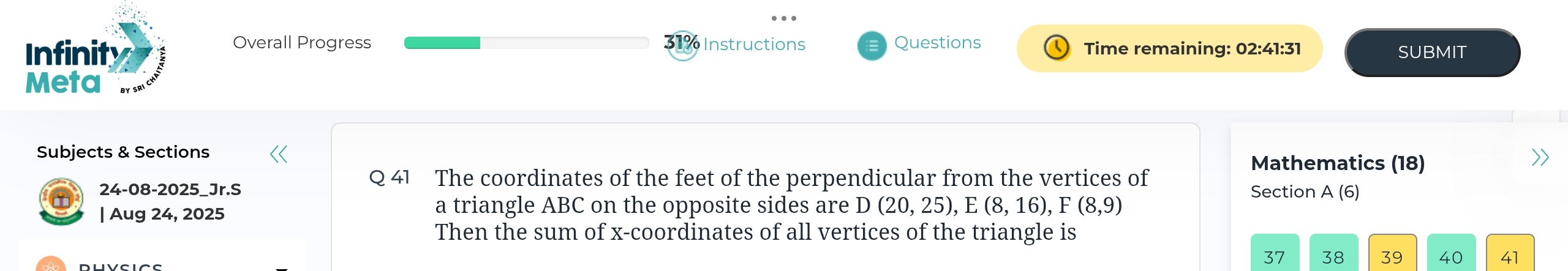 Visual representation for Mathematics