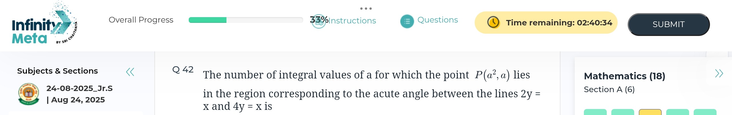 Visual representation for Mathematics