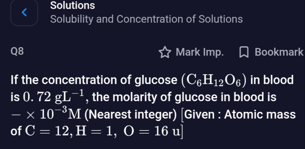 Visual representation for Chemistry