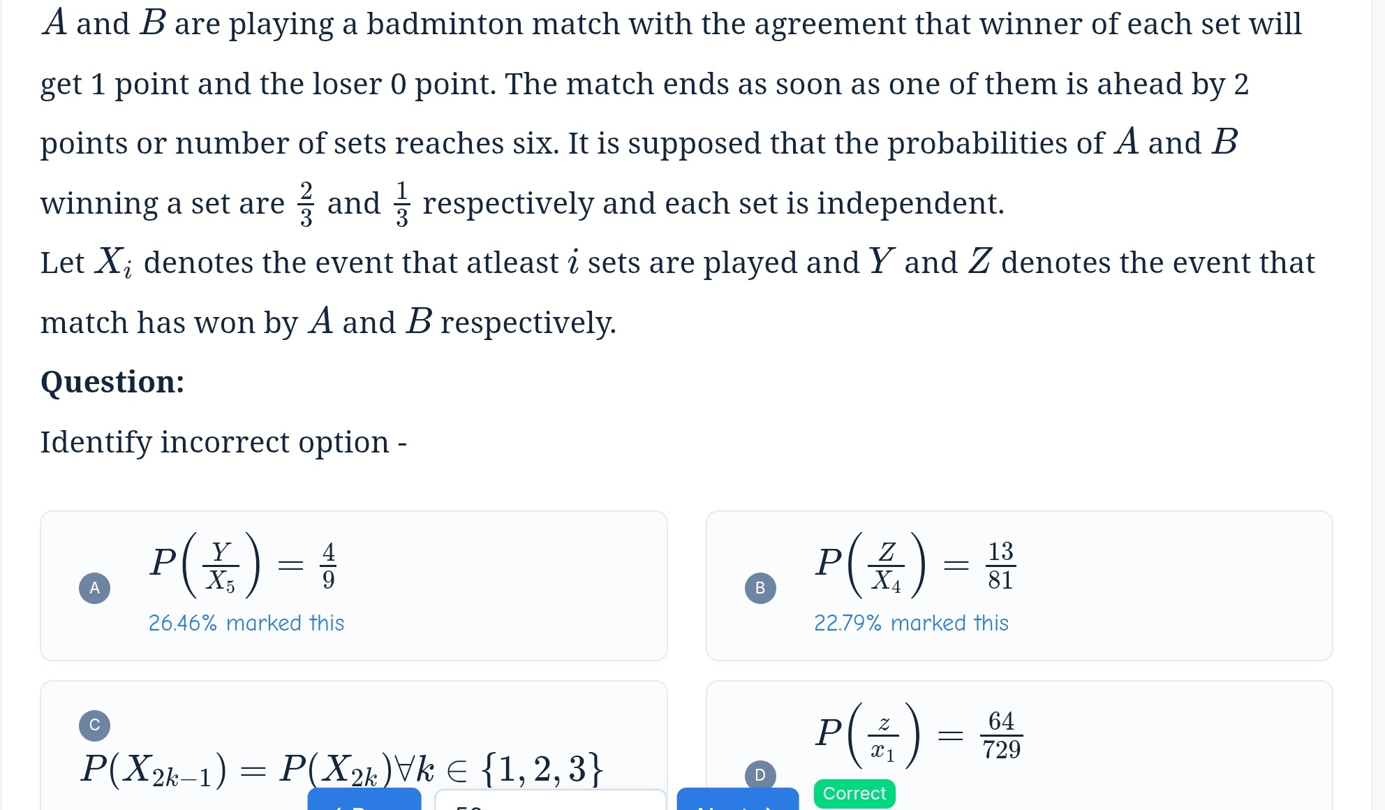 Visual representation for probability