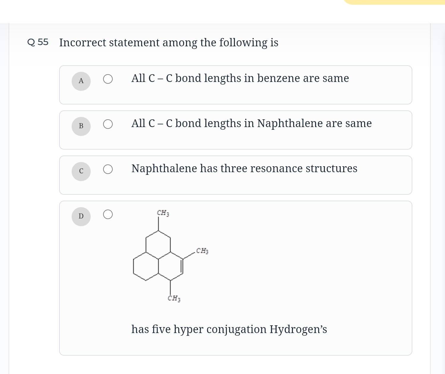 Visual representation for Chemistry