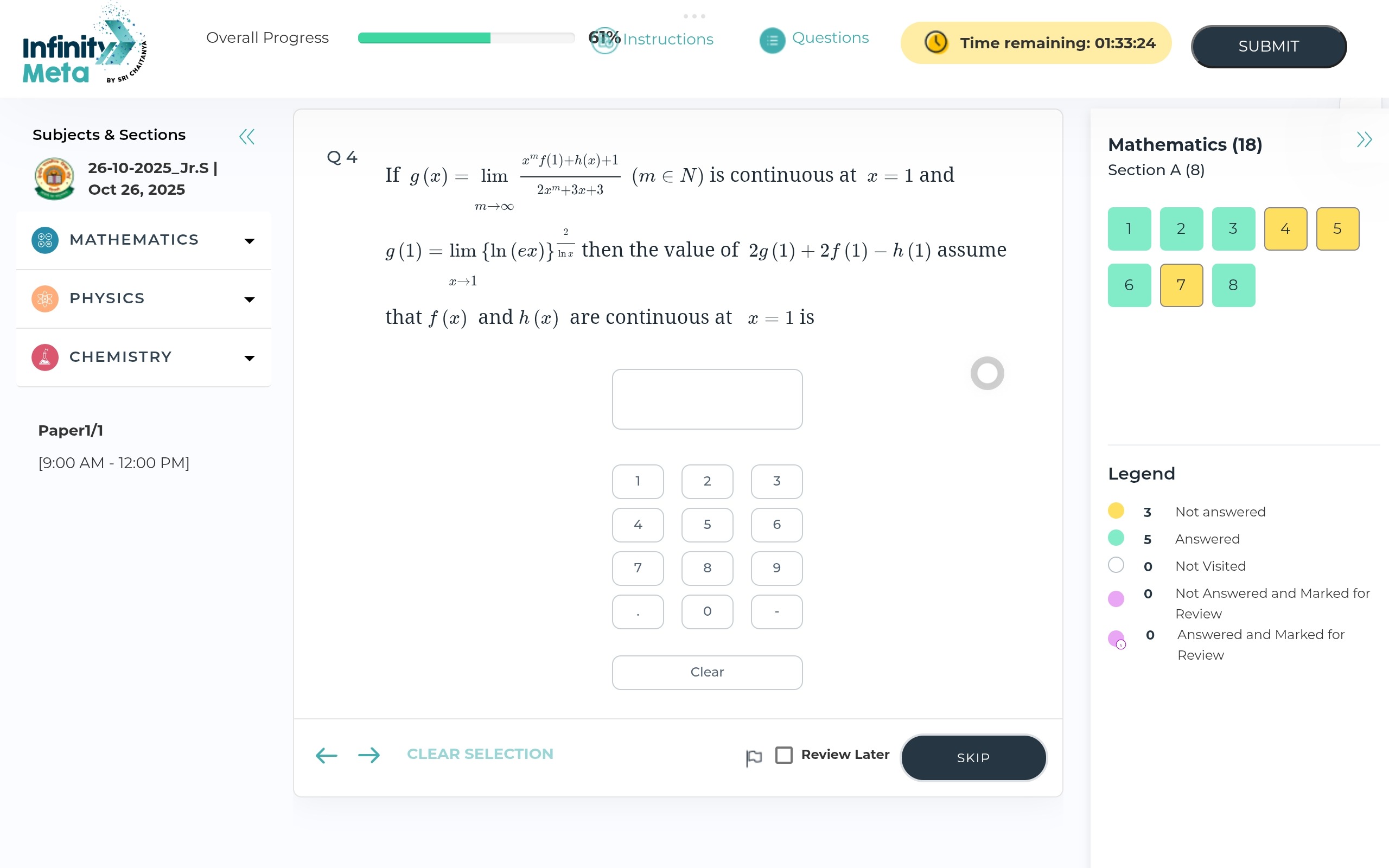 Visual representation for Mathematics
