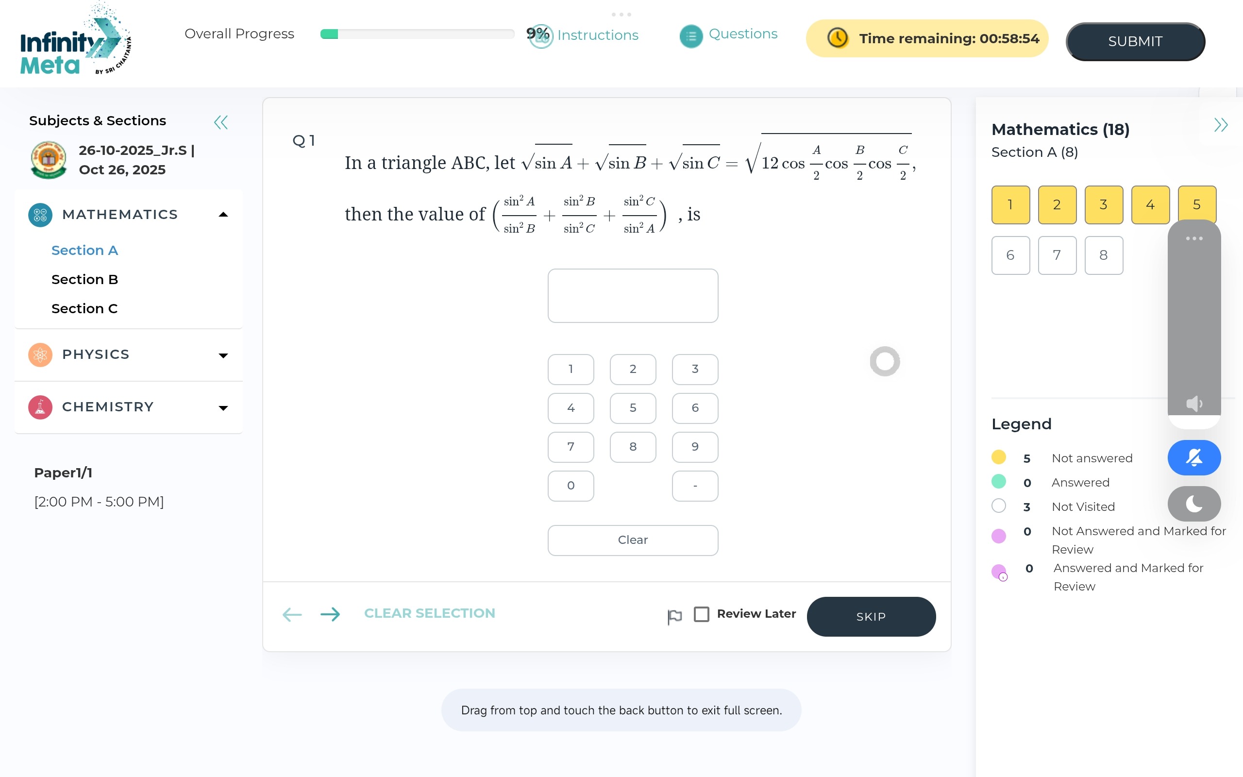 Visual representation for Mathematics