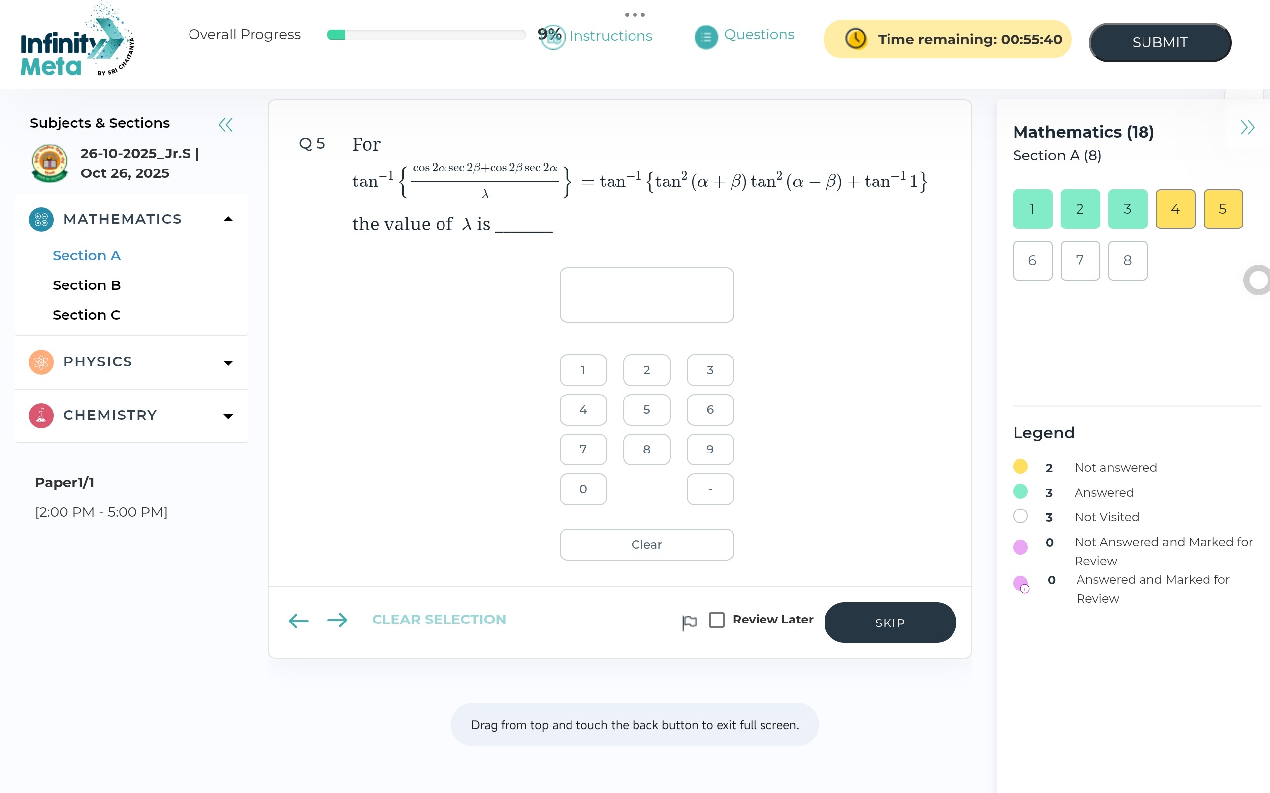 Visual representation for Mathematics