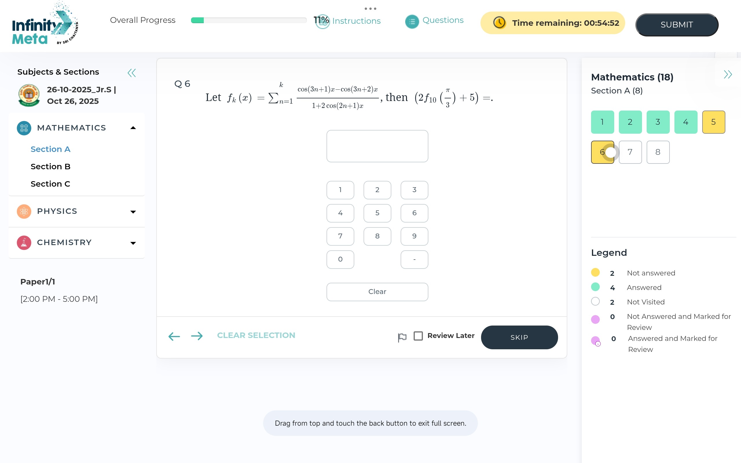 Visual representation for Mathematics