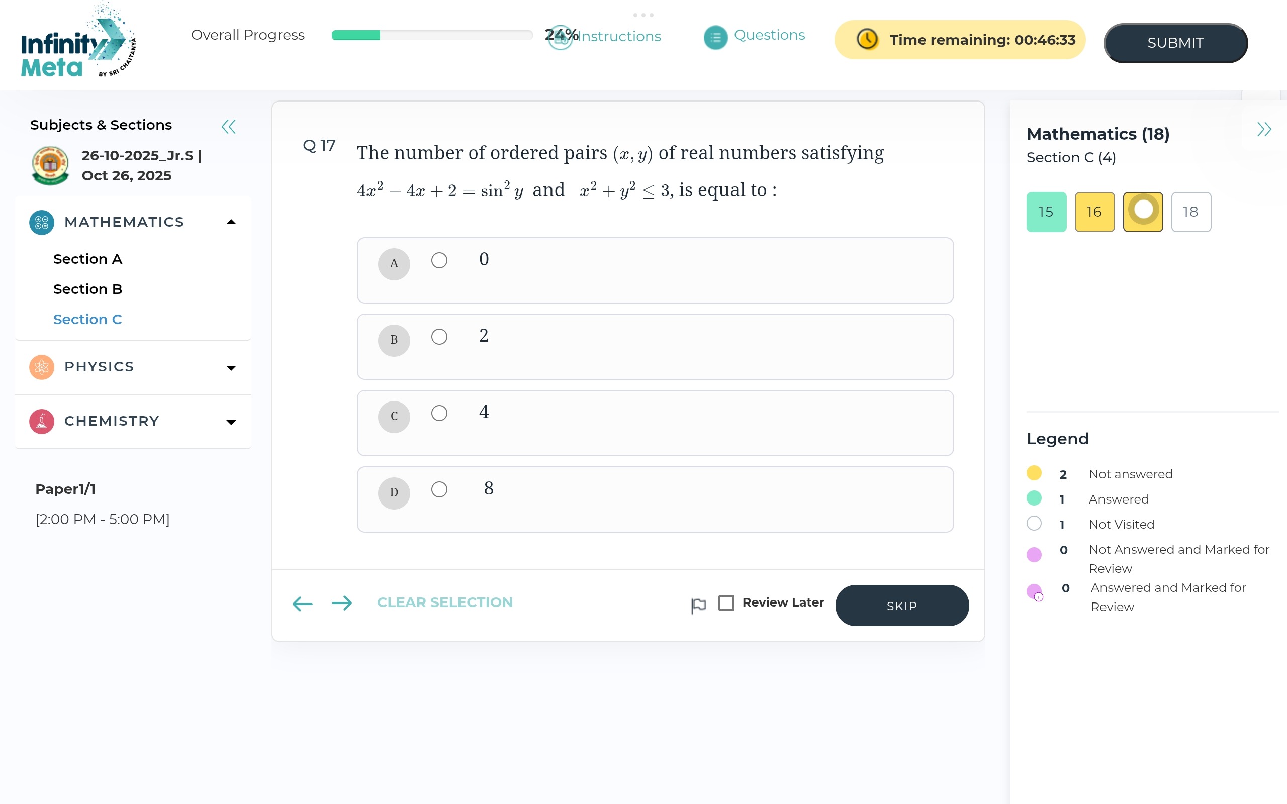 Visual representation for Mathematics