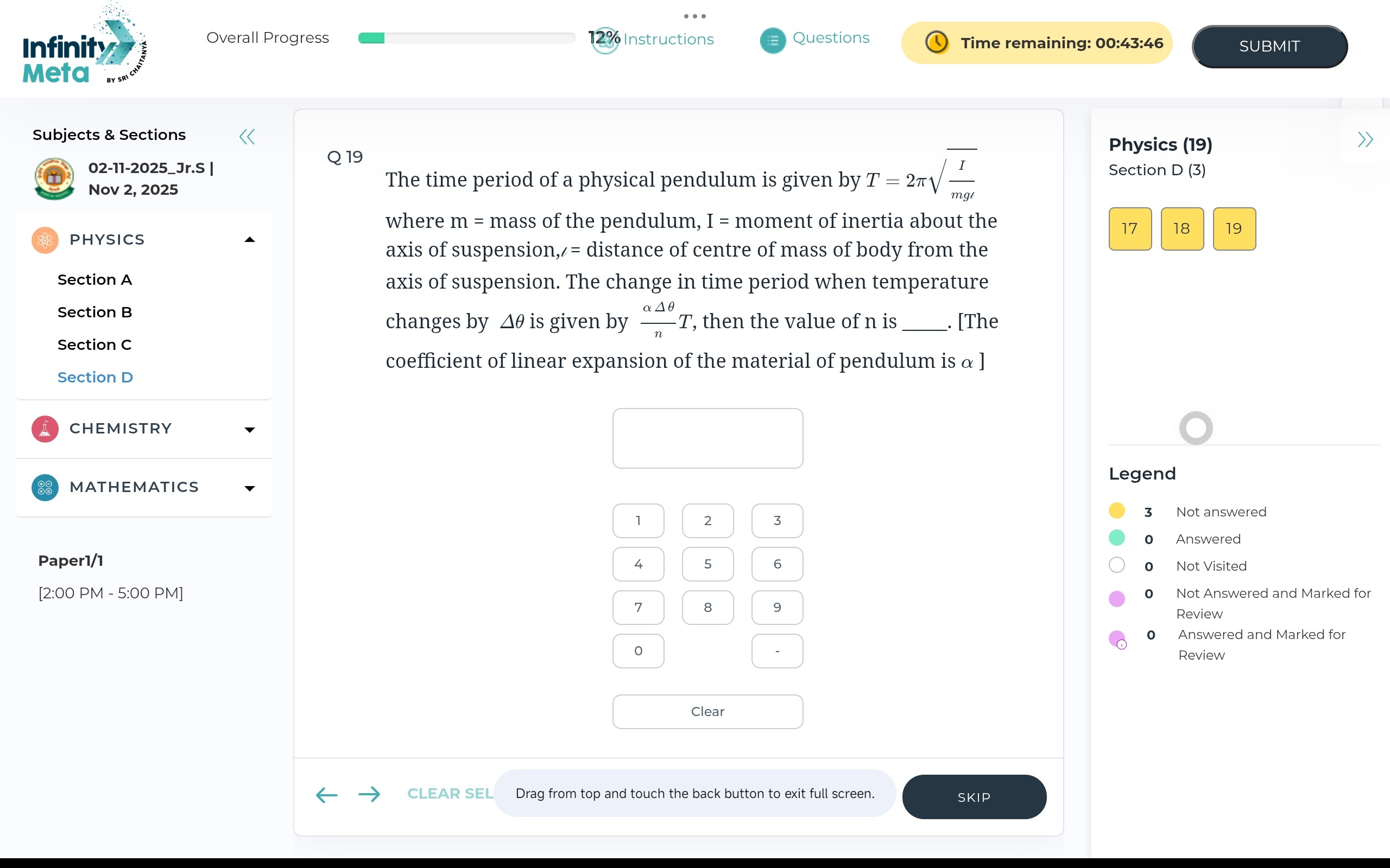 Visual representation for Physics
