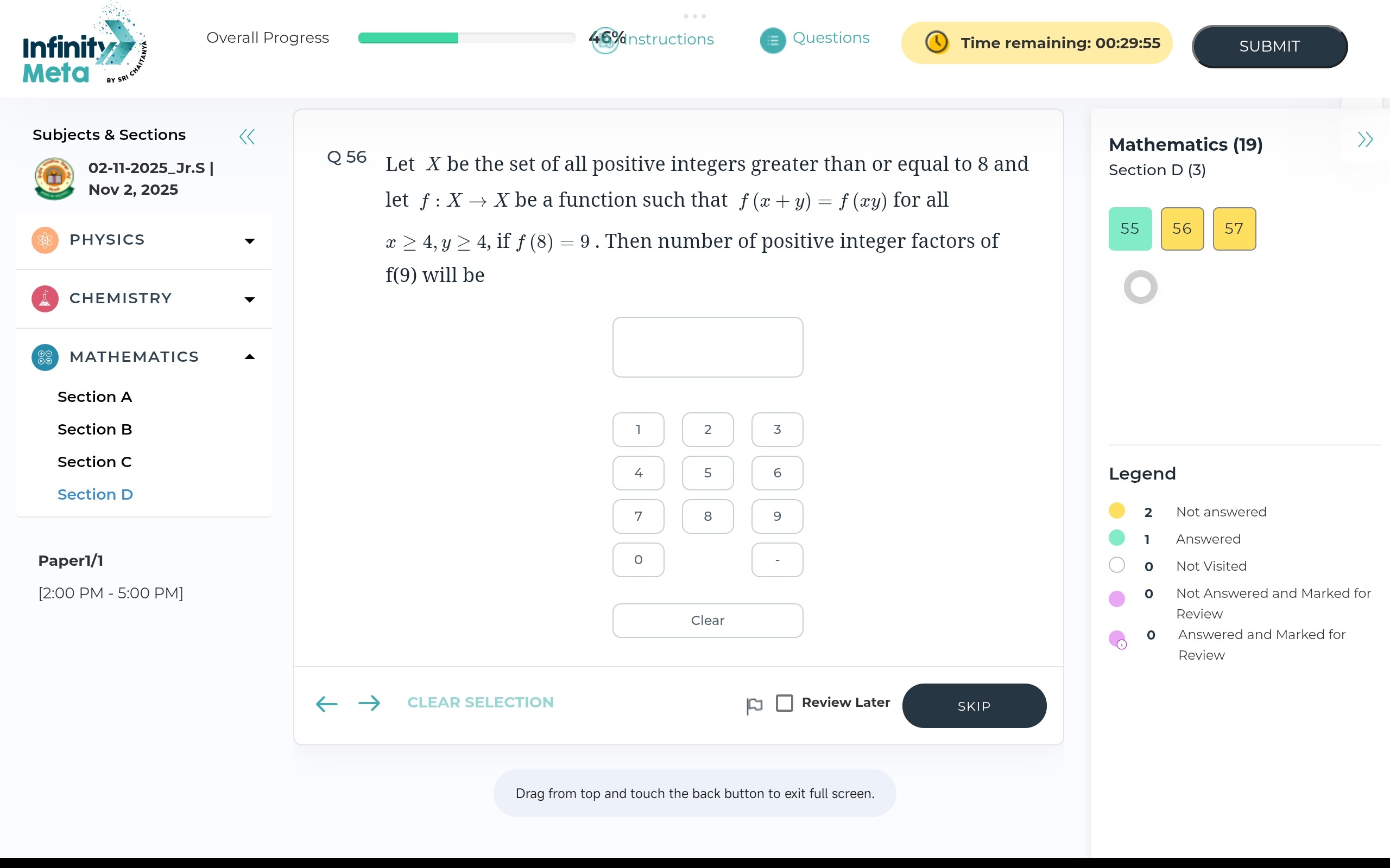 Visual representation for Mathematics