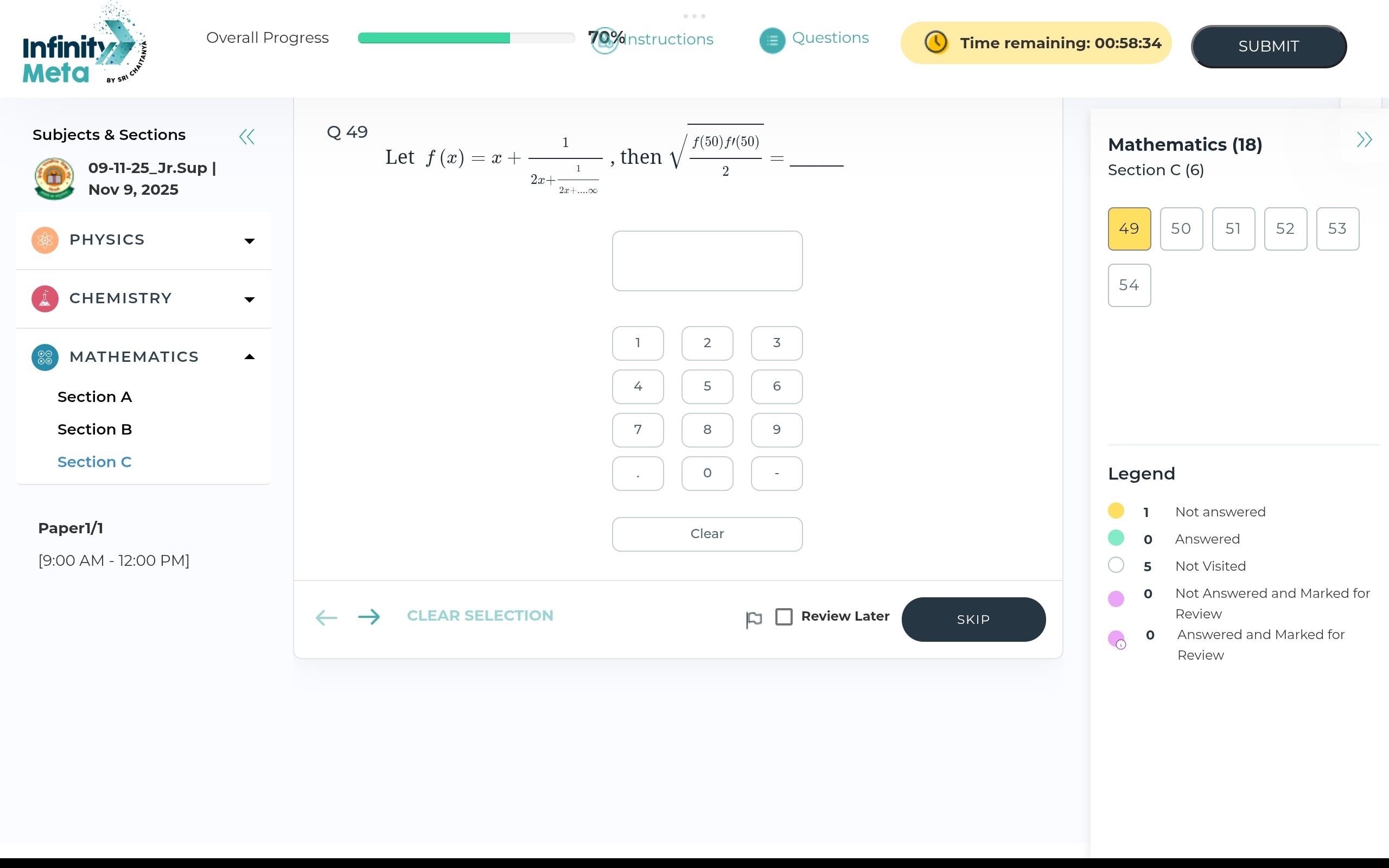 Visual representation for Mathematics