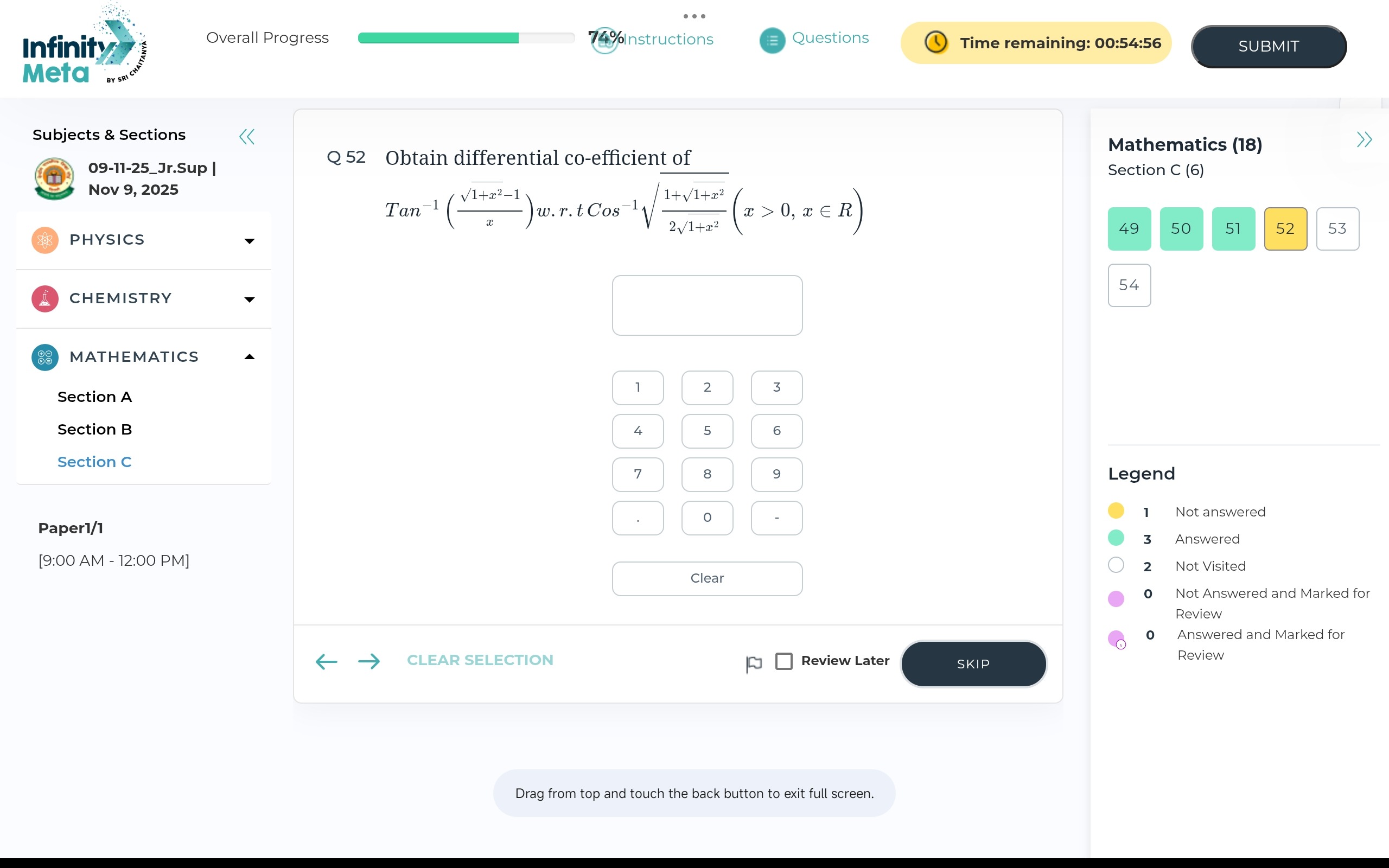 Visual representation for Mathematics