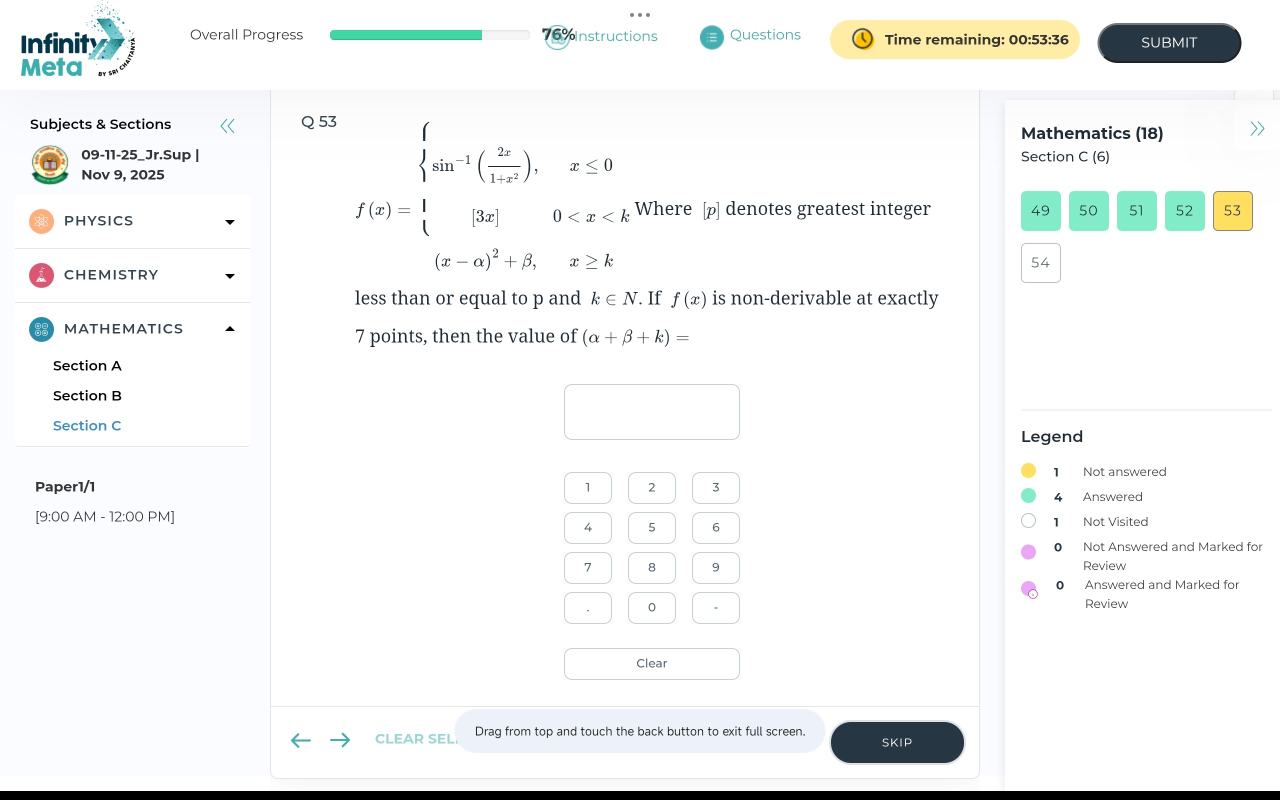 Visual representation for Mathematics