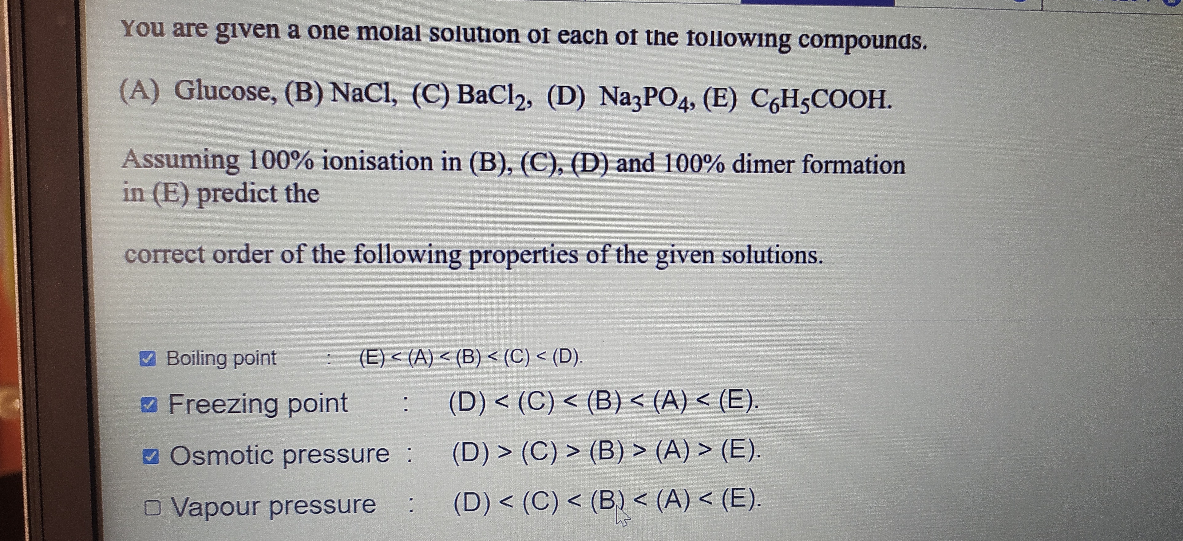 Visual representation for Chemistry