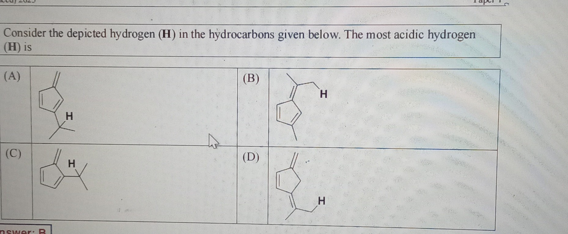 Visual representation for organic chemistry