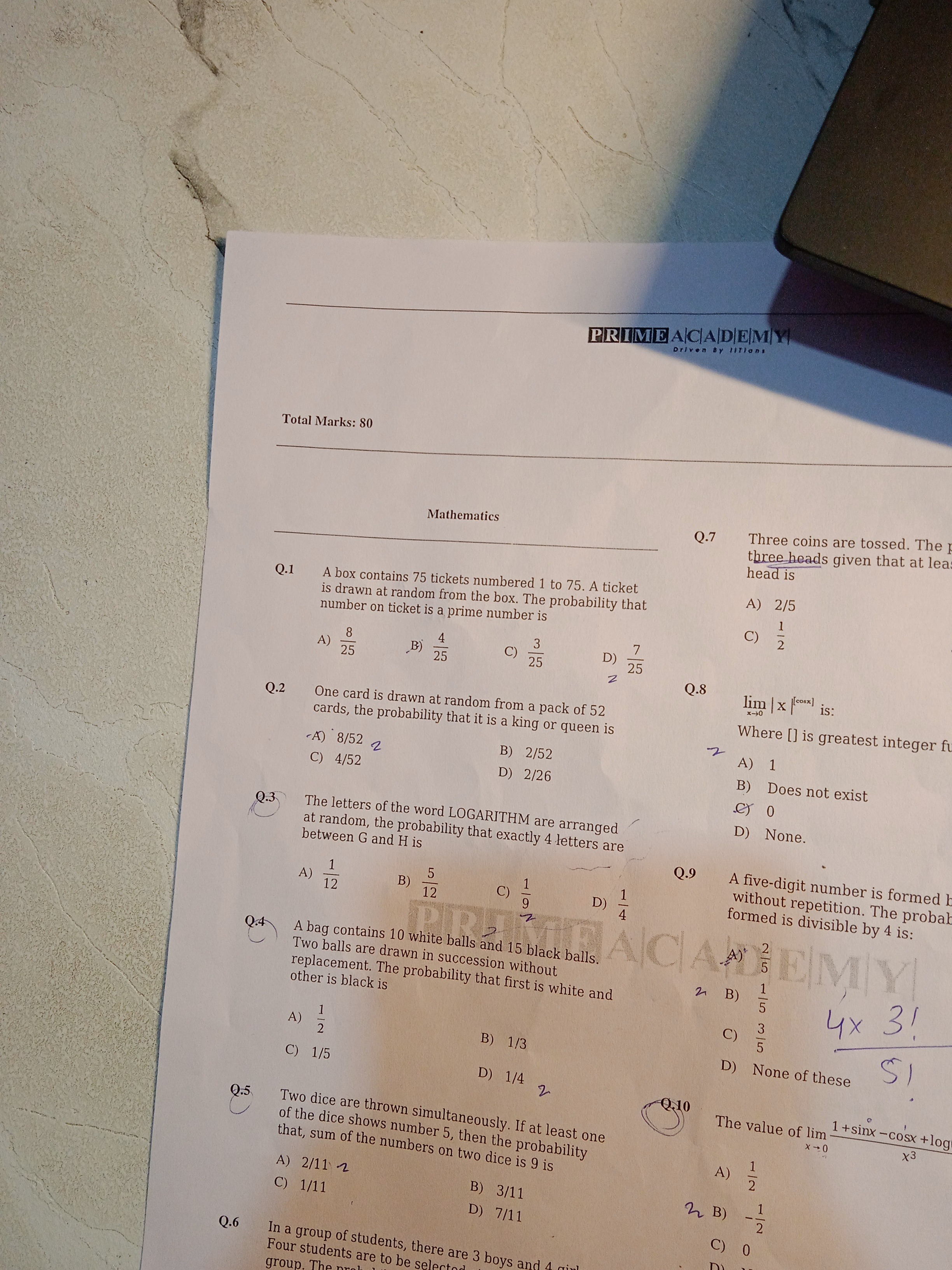 Visual representation for Mathematics