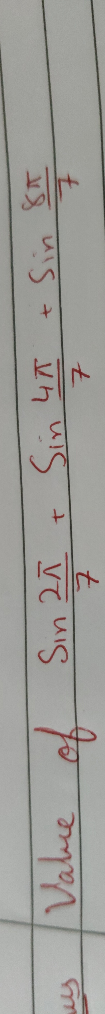 Visual representation for Mathematics