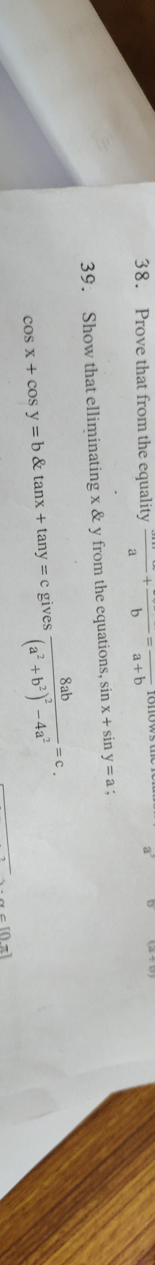 Visual representation for Mathematics