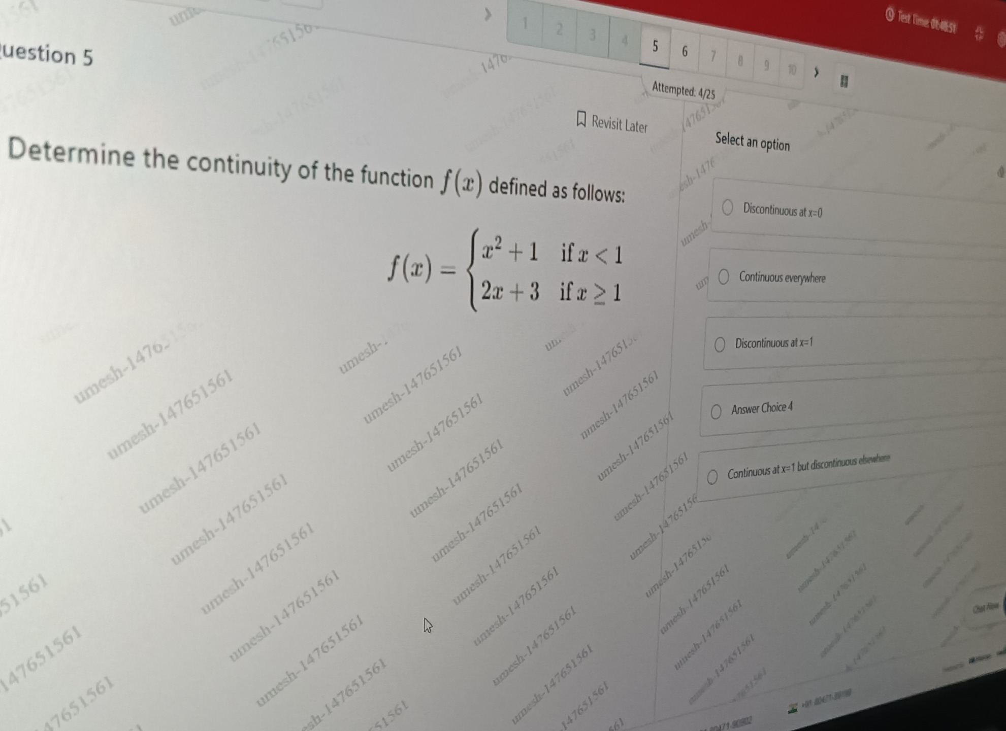 Visual representation for Mathematics