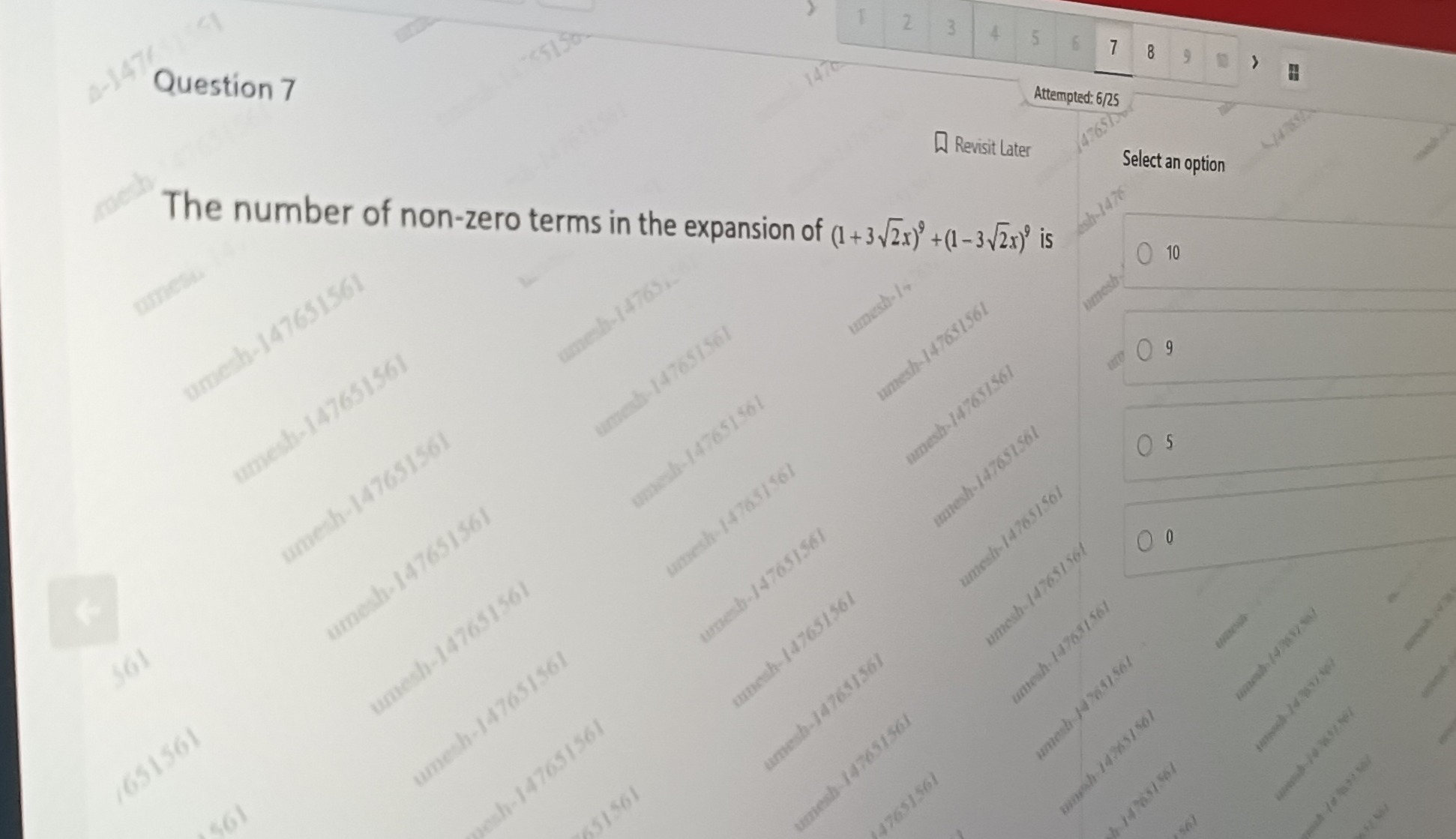 Visual representation for Mathematics