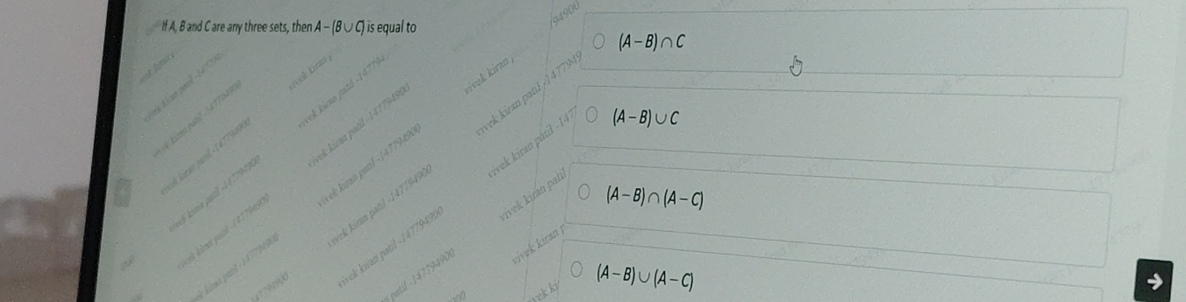 Visual representation for Mathematics