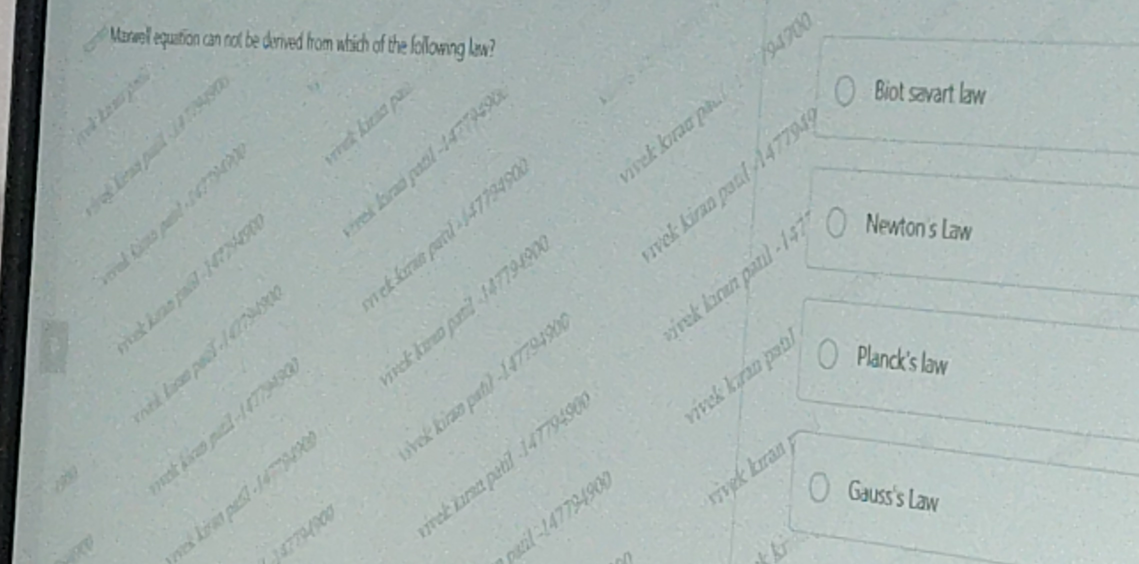 Visual representation for Physics