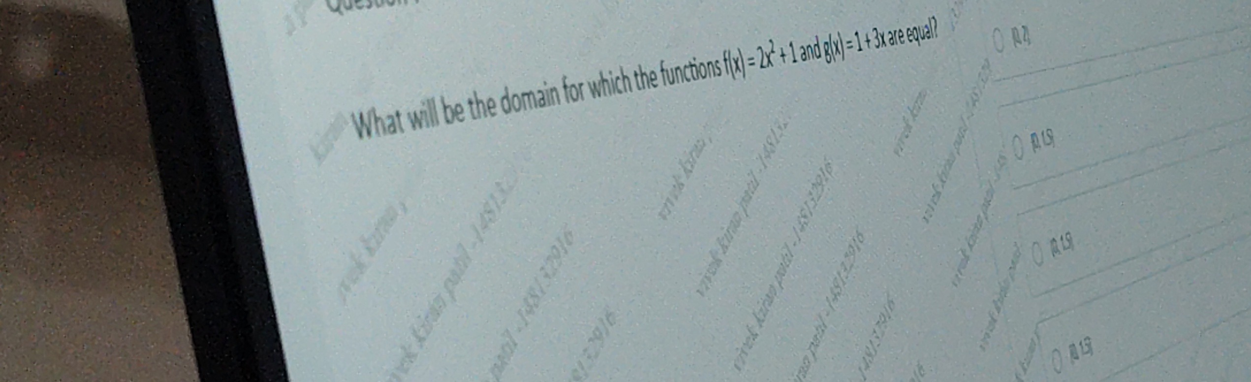 Visual representation for algebra