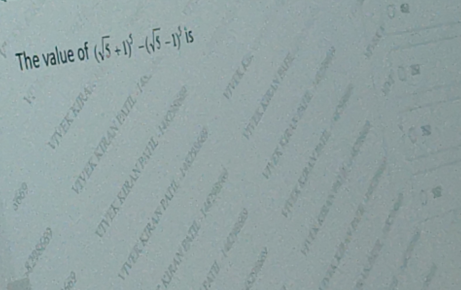 Visual representation for Mathematics