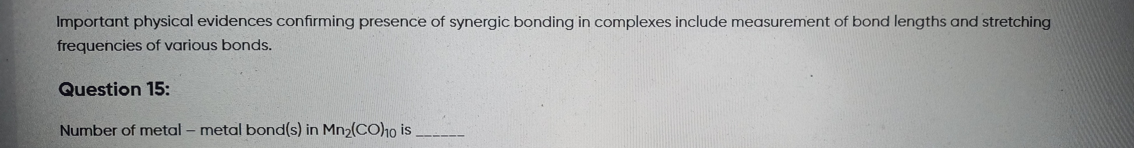 Visual representation for Chemistry