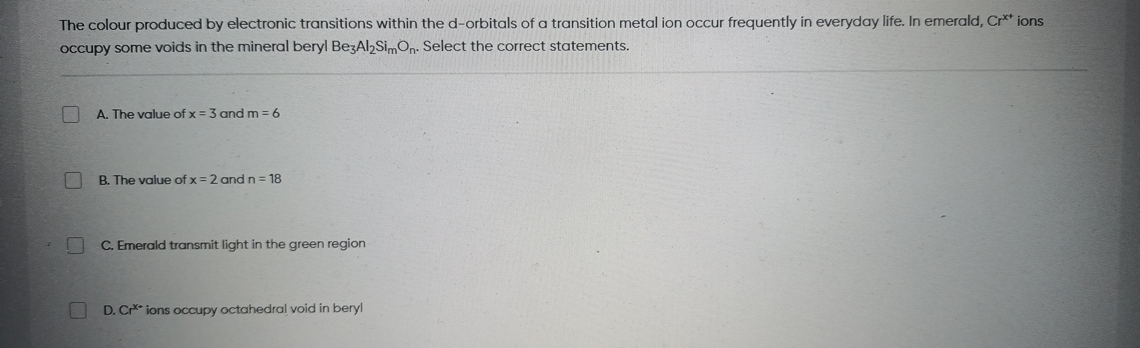 Visual representation for Chemistry