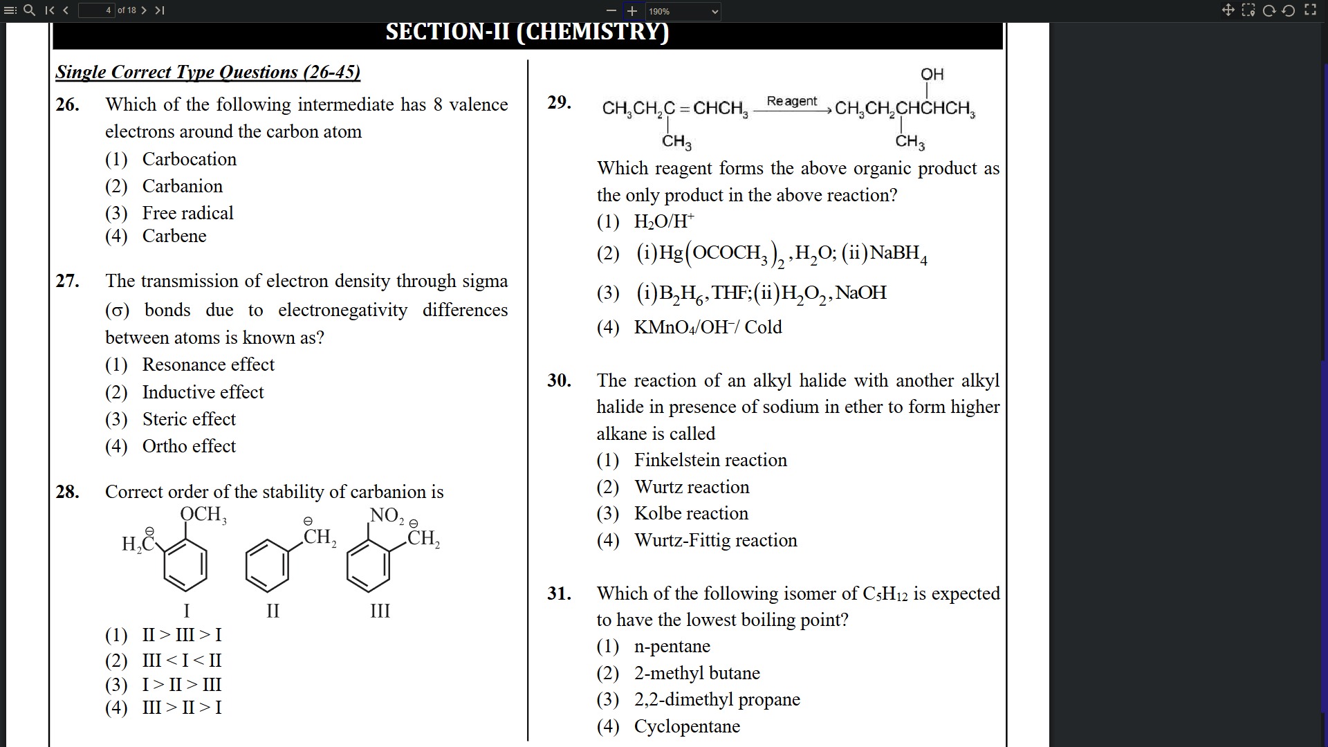 Visual representation for Chemistry