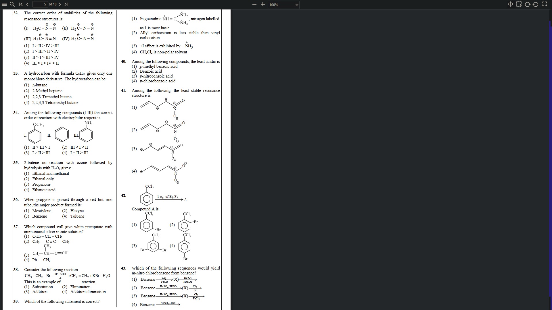 Visual representation for chemistry