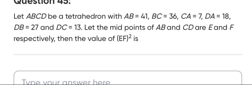Visual representation for Mathematics