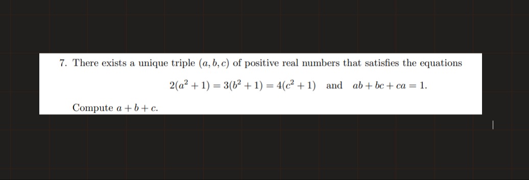 Visual representation for Mathematics