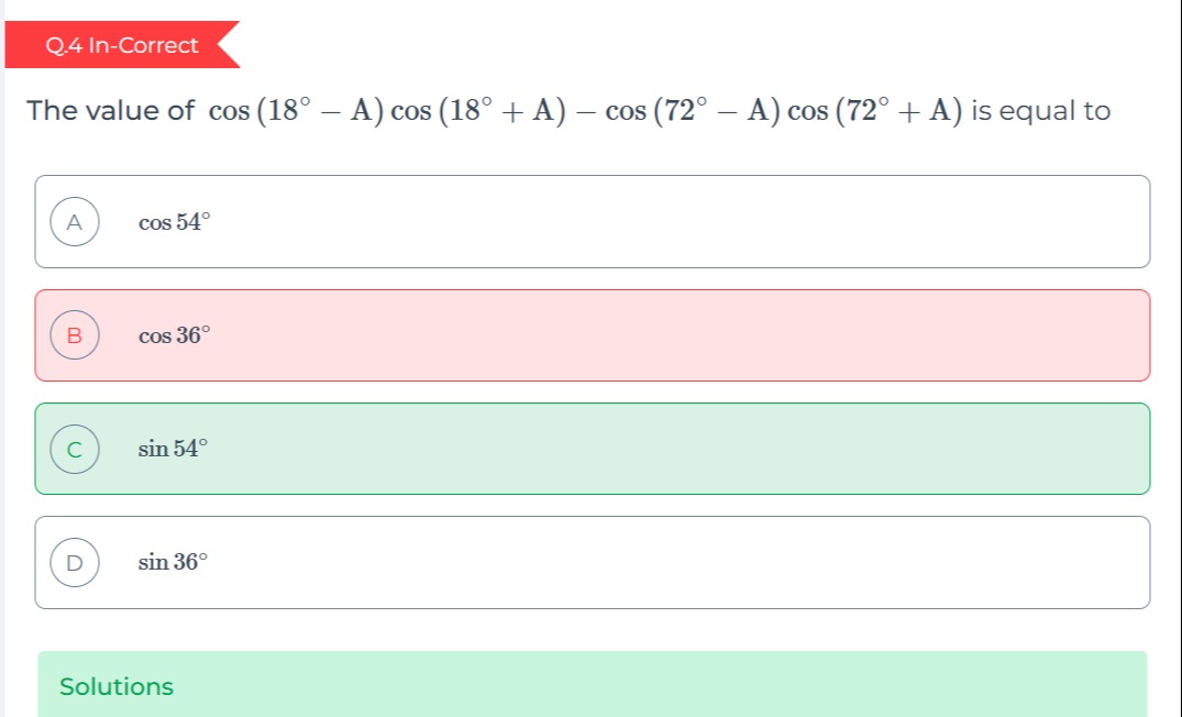 Visual representation for Mathematics