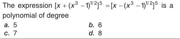 Visual representation for algebra