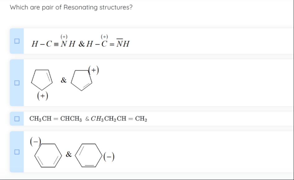 Visual representation for Chemistry