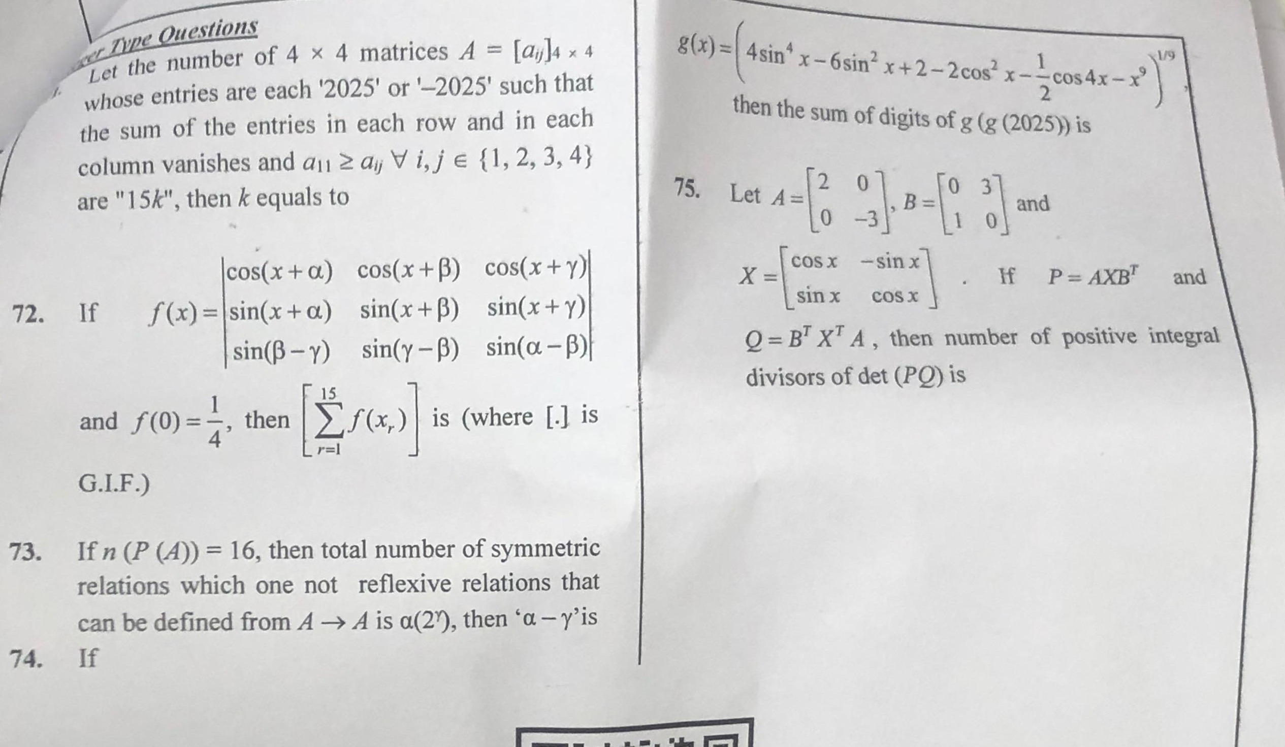 Visual representation for Mathematics