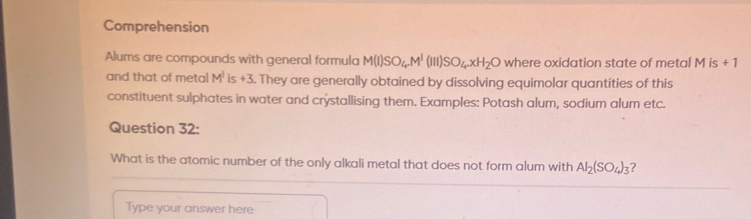 Visual representation for Chemistry