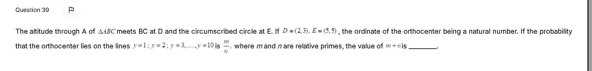 Visual representation for Mathematics