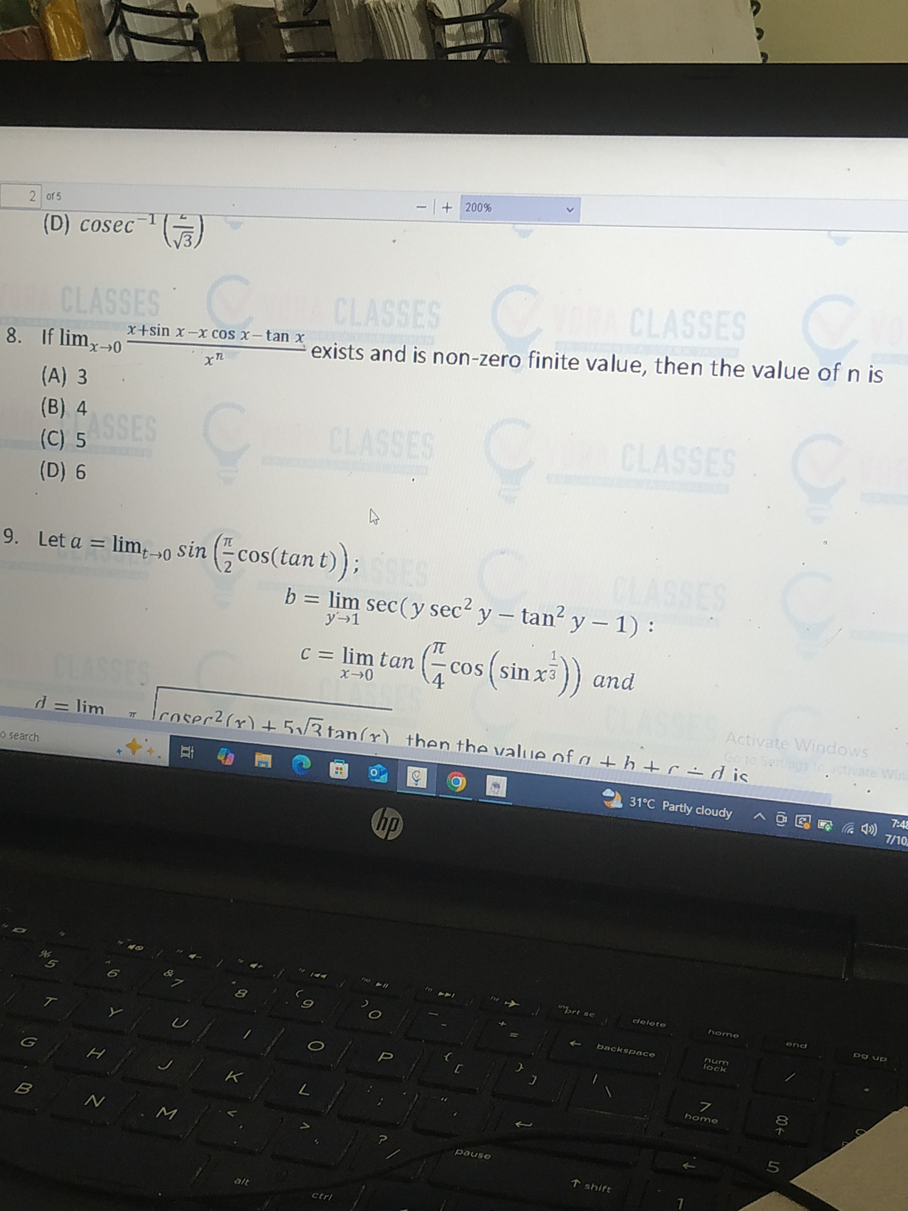 Visual representation for Calculus