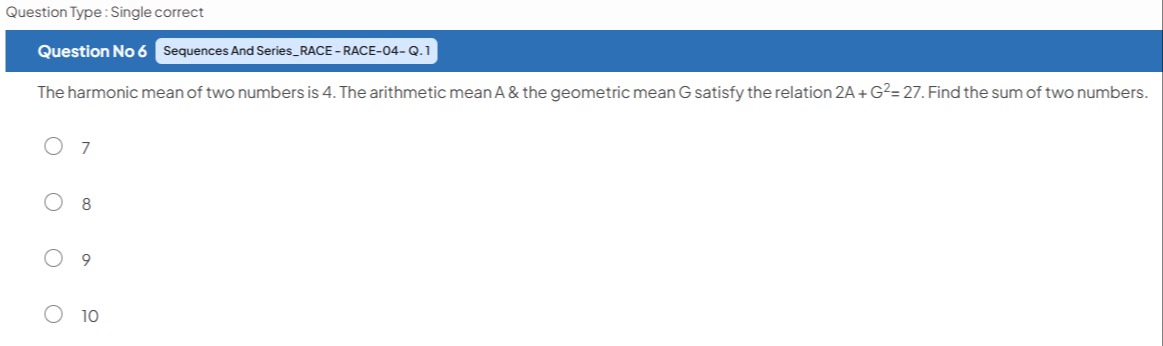 Visual representation for Mathematics