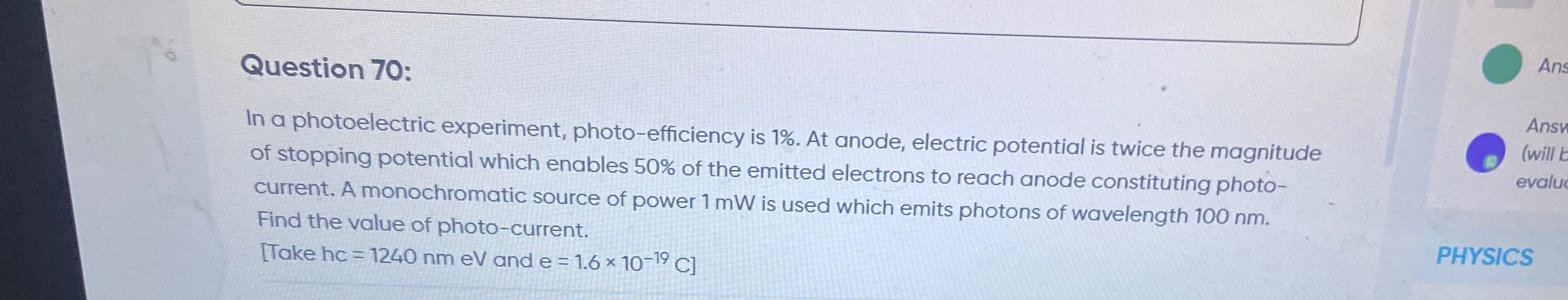 Visual representation for Physics