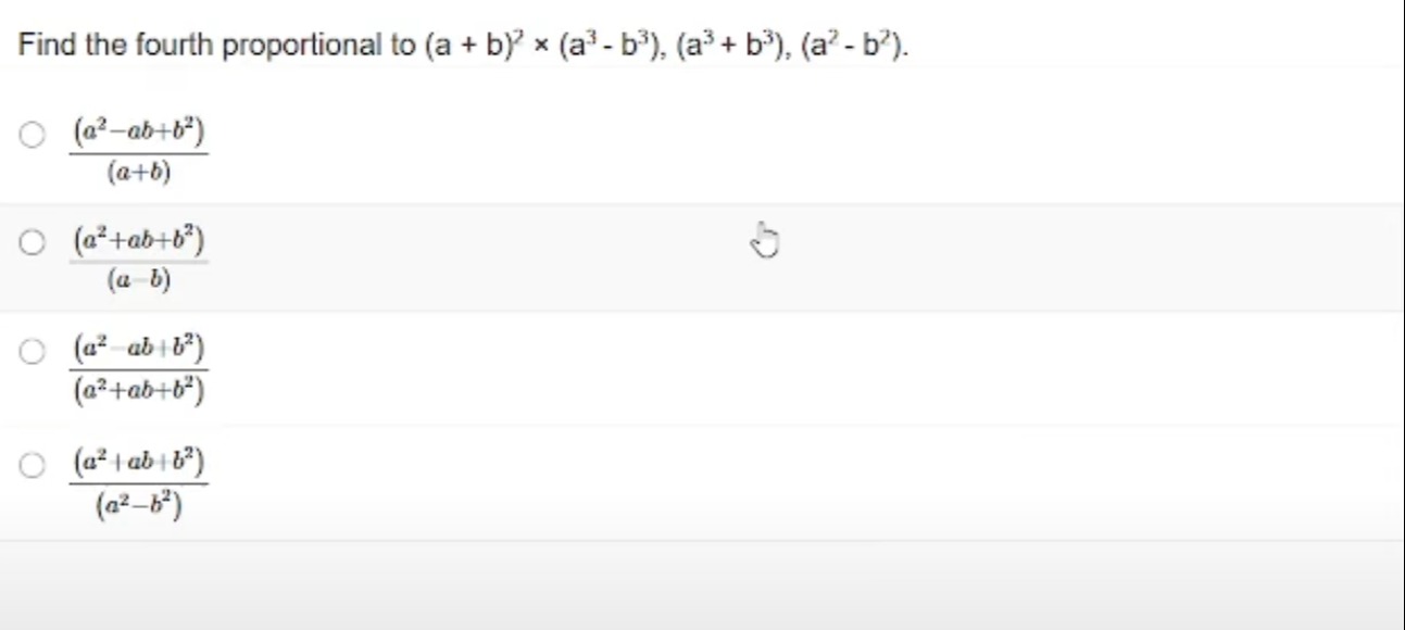 Visual representation for Mathematics