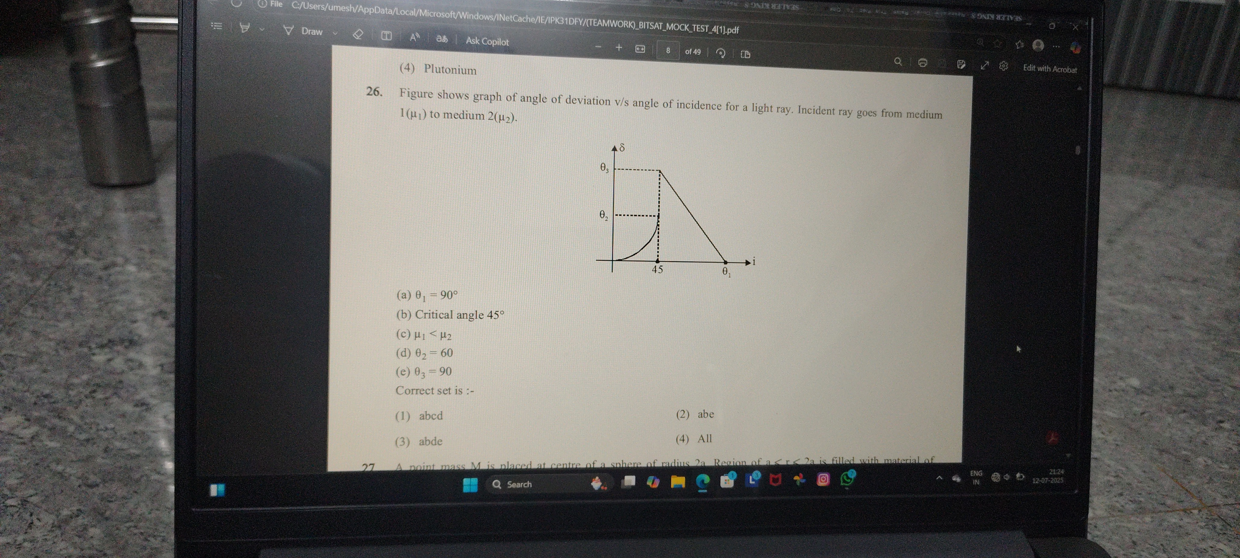 Visual representation for Physics