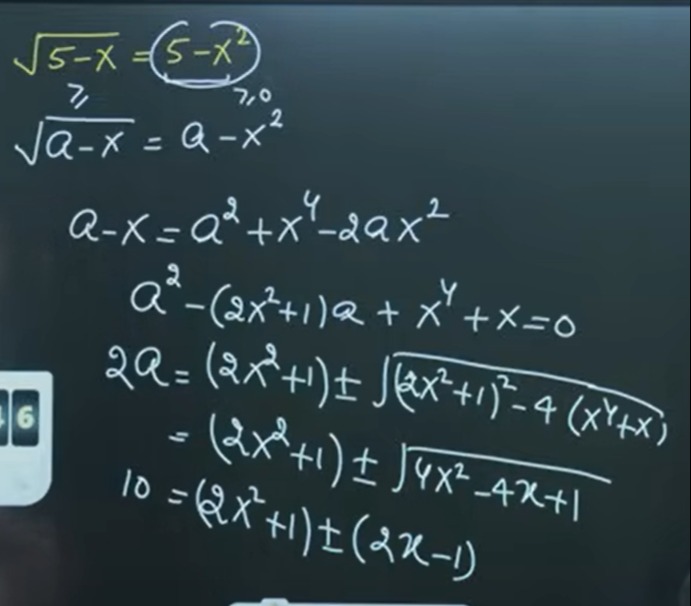 Visual representation for Mathematics