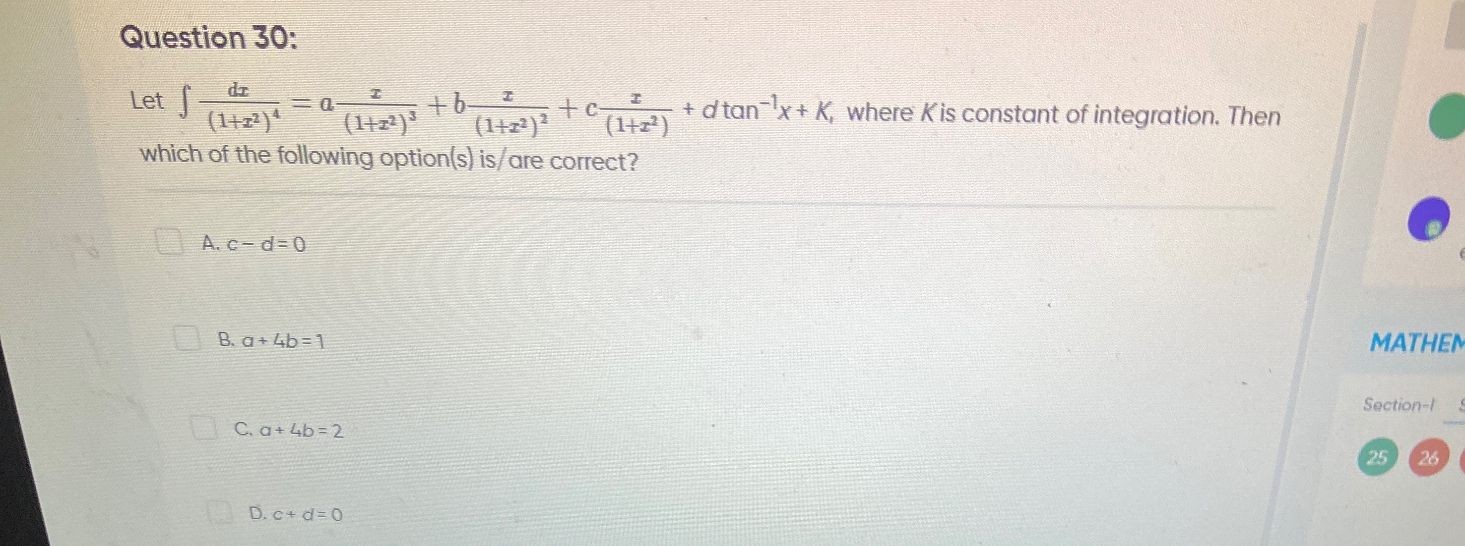 Visual representation for Mathematics