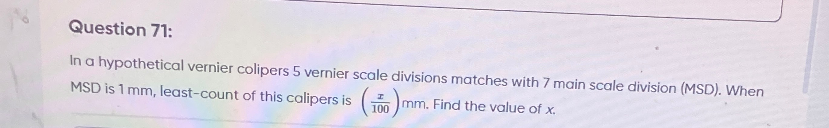 Visual representation for Physics
