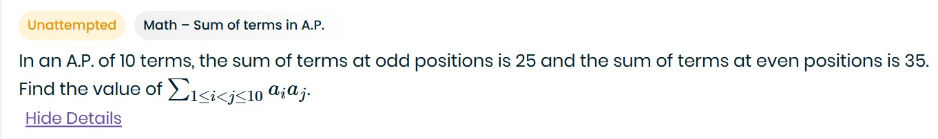 Visual representation for Mathematics